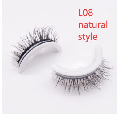 Reusable 3D Mink Lashes Natural False Eyelashes Self Adhesive Fake Glue Free Makeup Eyelash Extension Silk Reusable 3D Mink Lashes Natural False Eyelashes Self Adhesive Fake Glue Free Makeup Eyelash Extension Silk